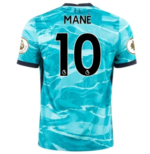 Liverpool Away Kit Soccer Jersey SADIO MANÉ #10 2020/21